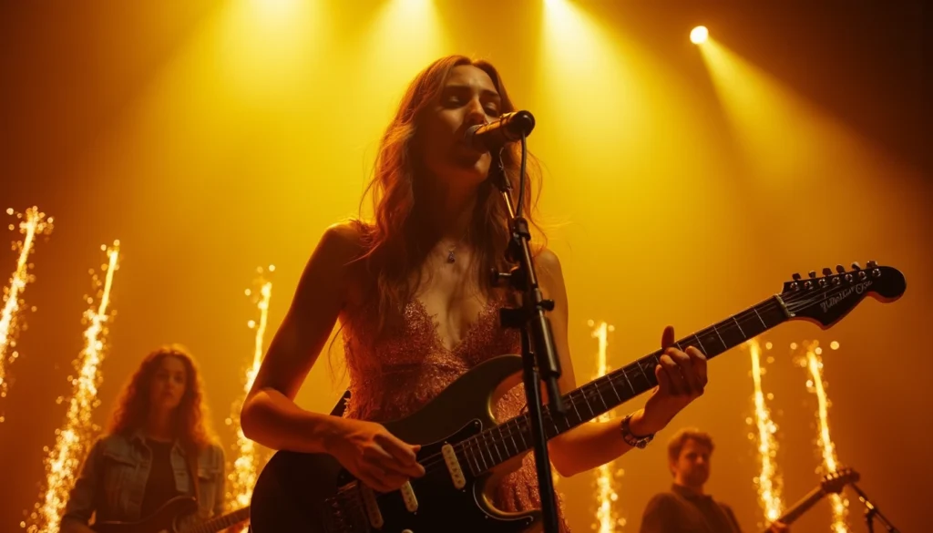Female Singer at concert