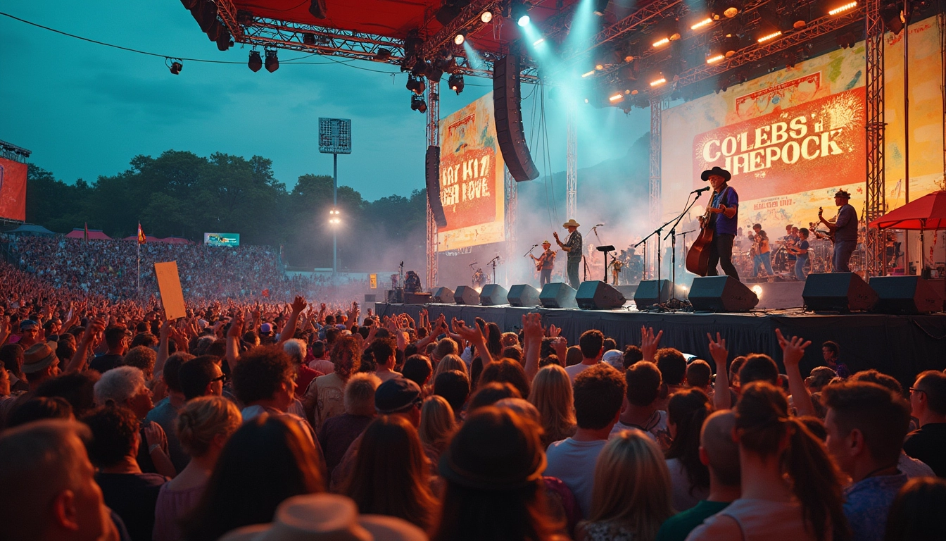 Crowd POV country concert