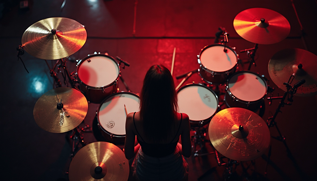 Female drummer